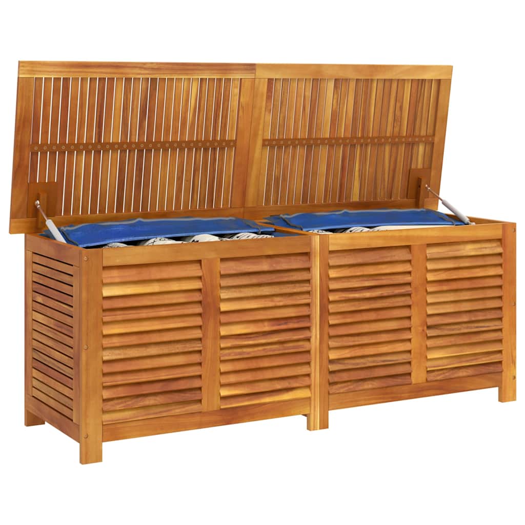 Vrtna kutija za pohranu s rešetkama 150x50x56 cm drvo bagrema