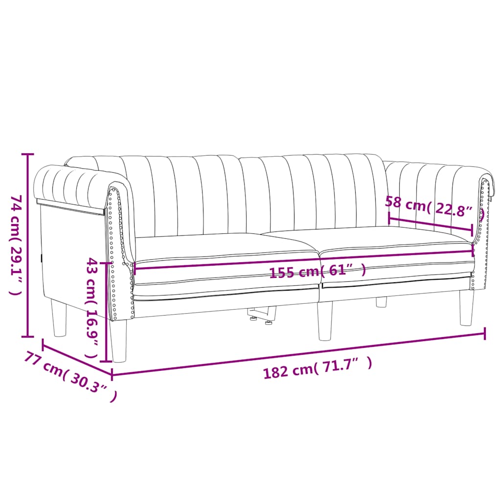 Dvosjed od baršun vinocrveni