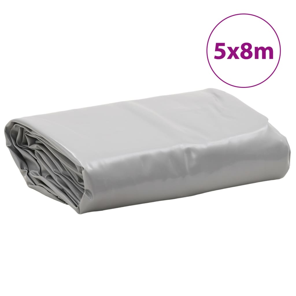 Cerada siva 5 x 8 m 650 g/m²