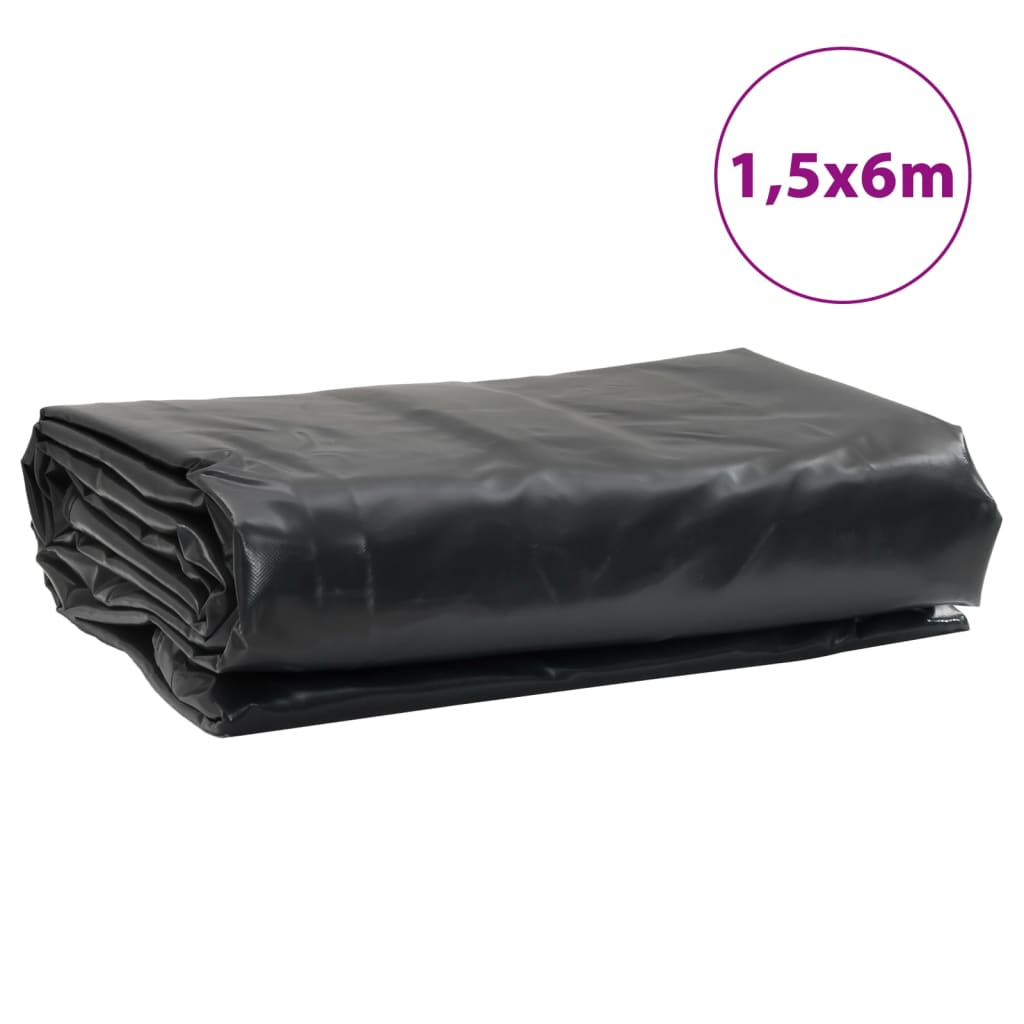 Cerada antracit 1,5 x 6 m 650 g/m²