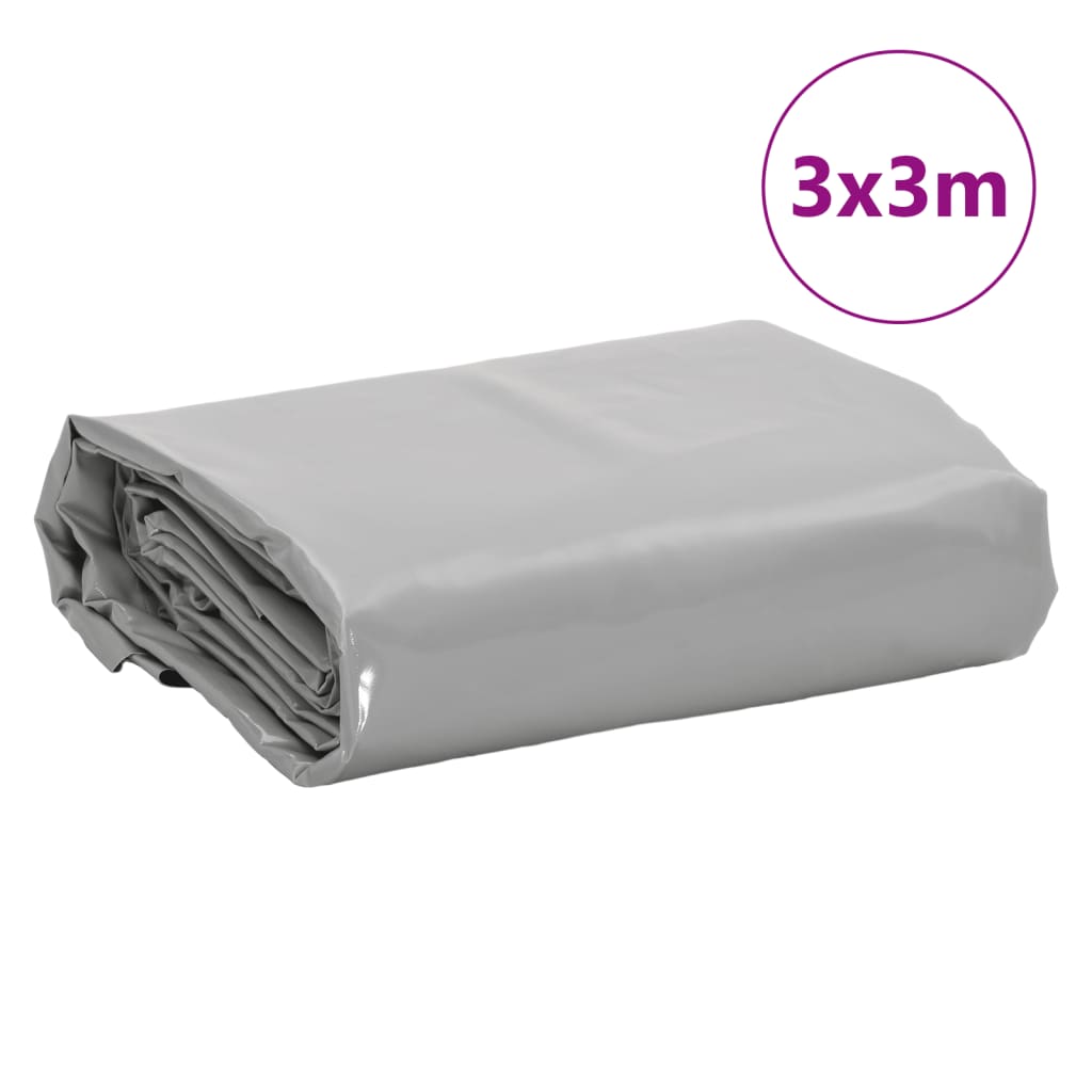 Cerada siva 3 x 3 m 650 g/m²