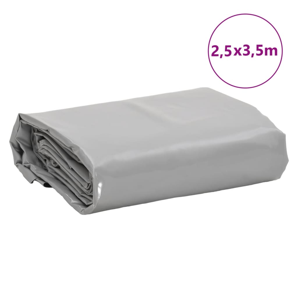 Cerada siva 2,5 x 3,5 m 650 g/m²