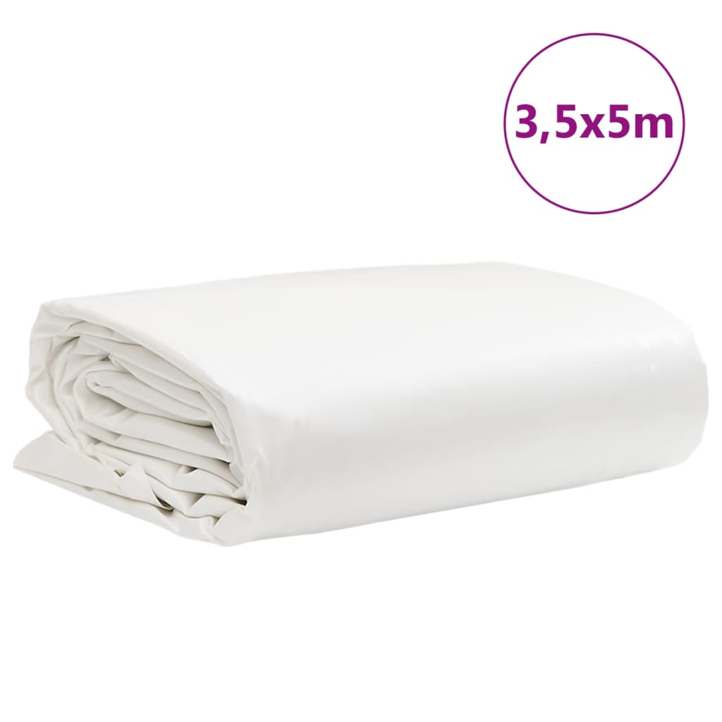 Cerada bijela 3,5 x 5 m 650 g/m²