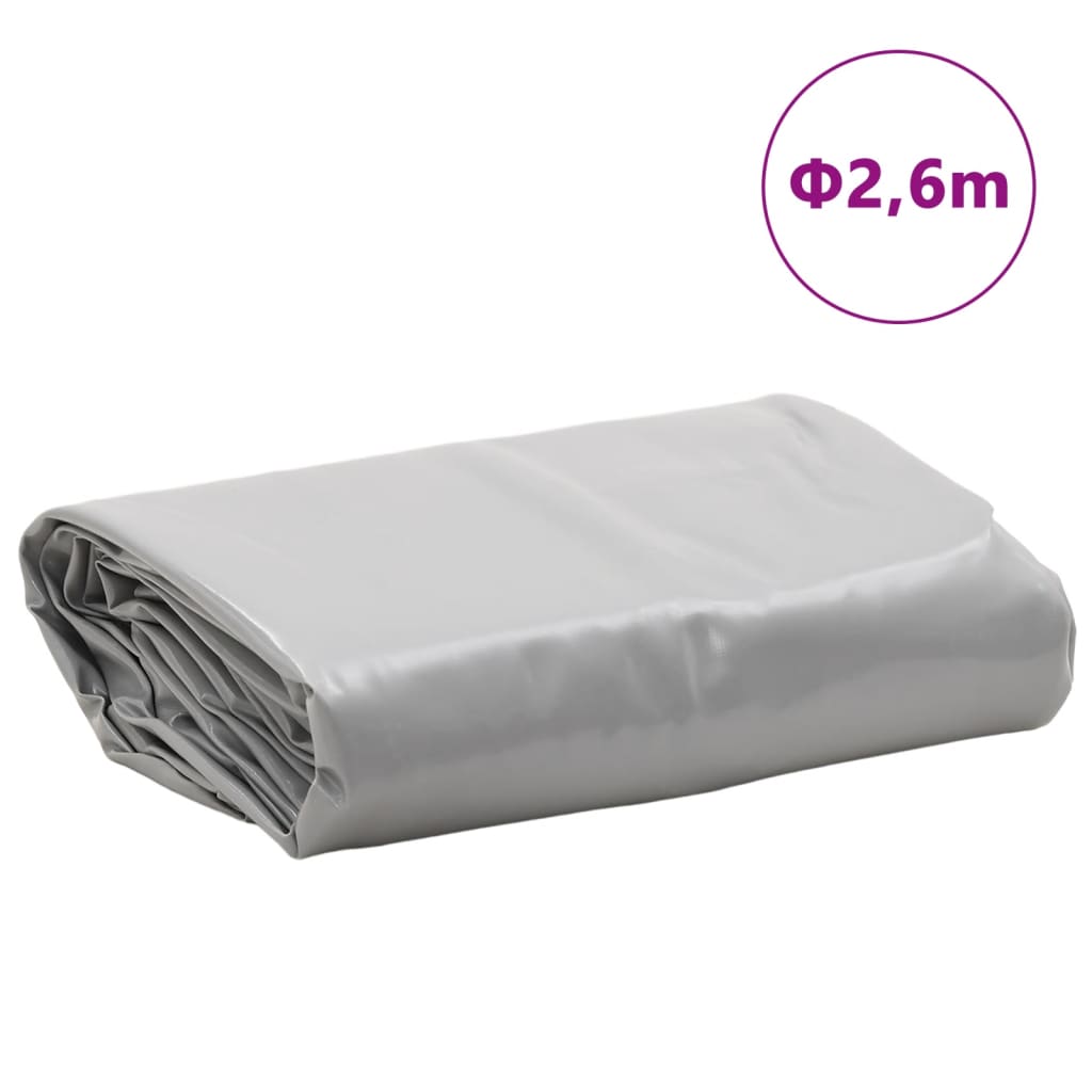 Cerada siva Ø 2,6 m 650 g/m²