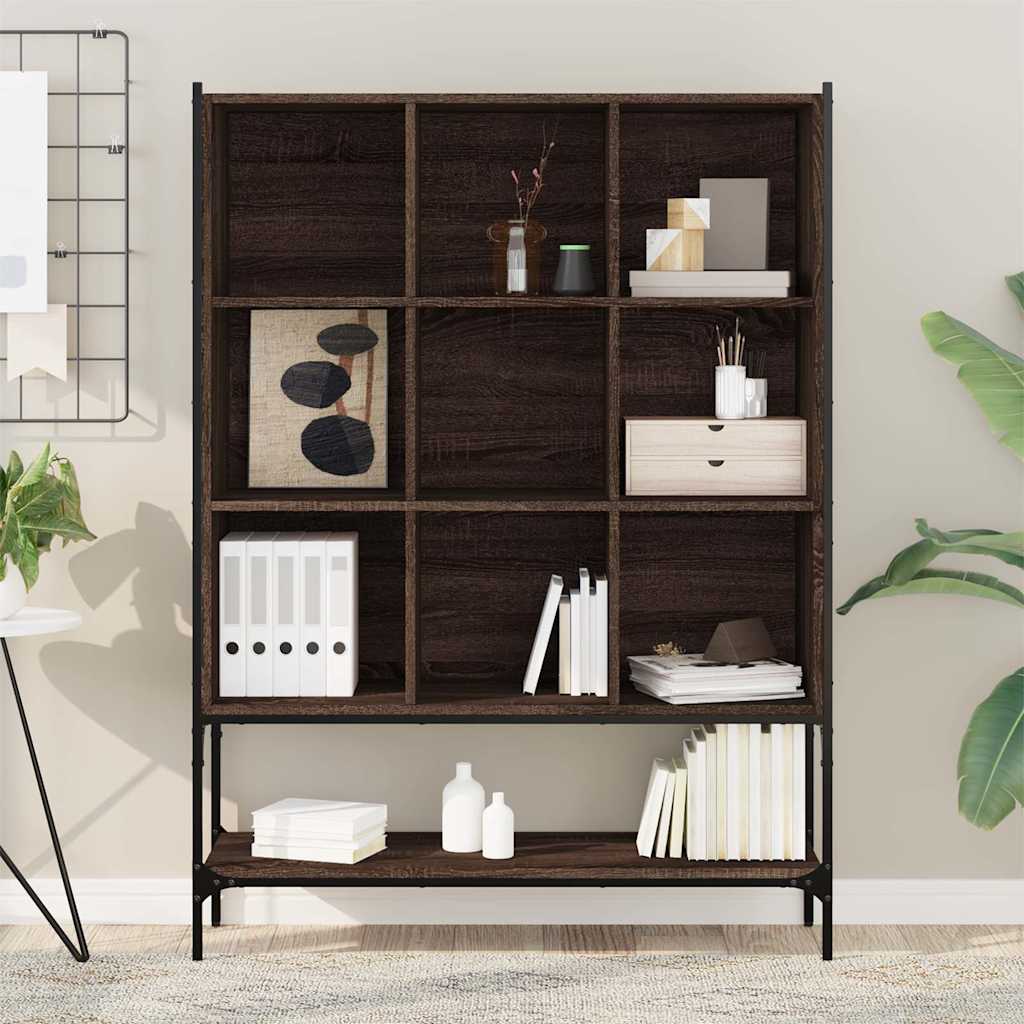 Regal za knjige boja hrasta 102x30x141,5 cm konstruirano drvo