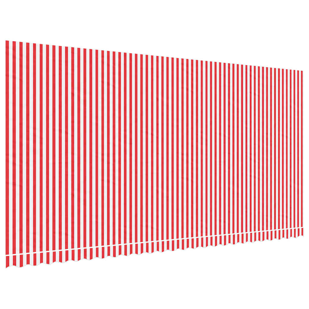 Zamjenska tkanina za tendu crveno-bijela prugasta 6 x 3 m