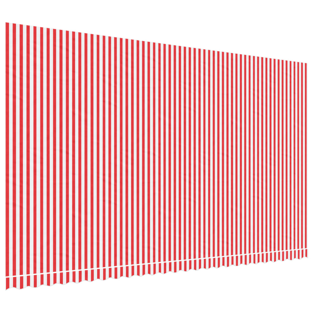 Zamjenska tkanina za tendu crveno-bijela prugasta 6 x 3,5 m