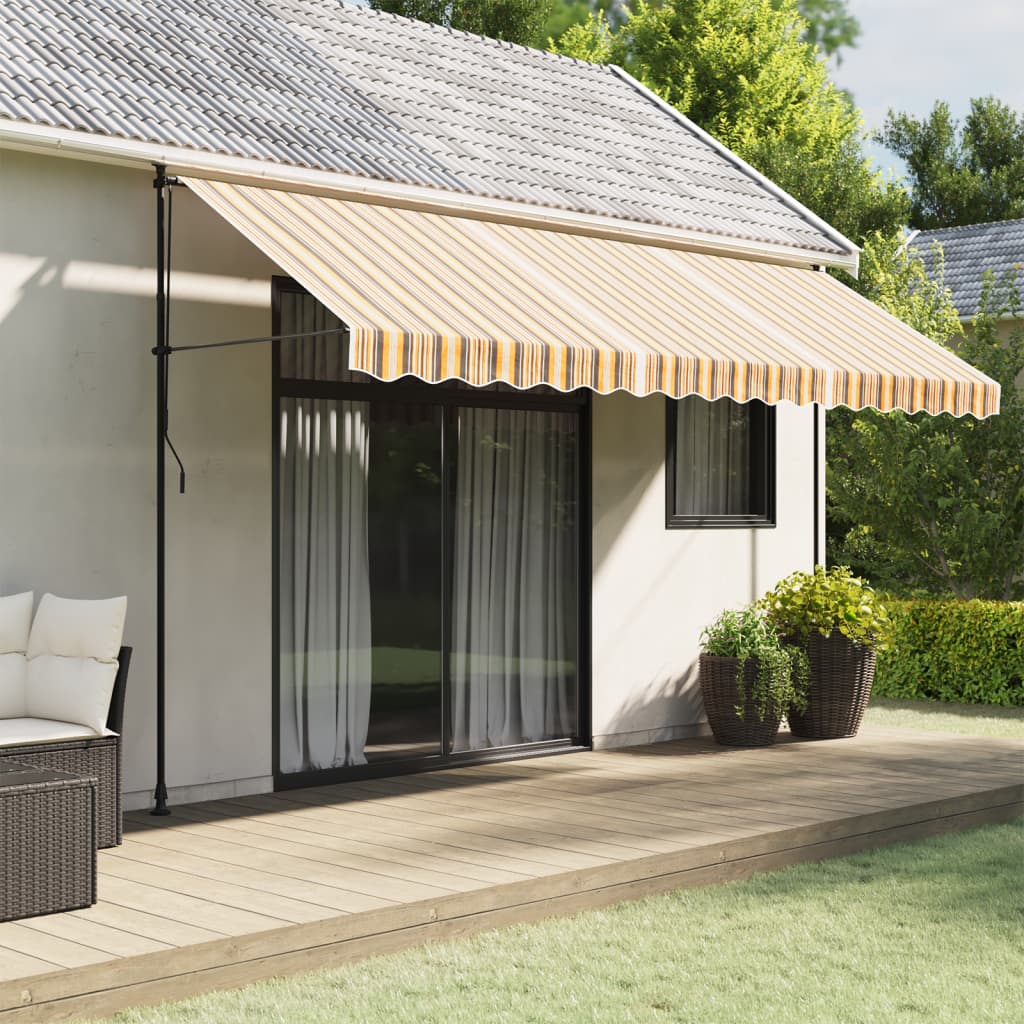 Zamjenska tkanina za tendu raznobojna prugasta 4,5 x 3,5 m
