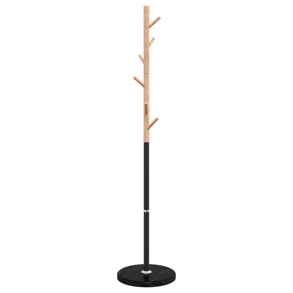 Stalak za kapute crni 172 cm od željeza obloženog prahom
