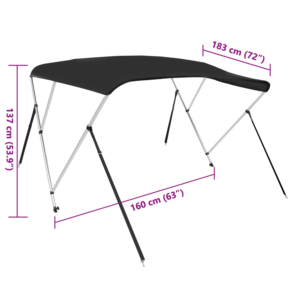 Tenda bimini s 3 luka plava 183x160x137 cm
