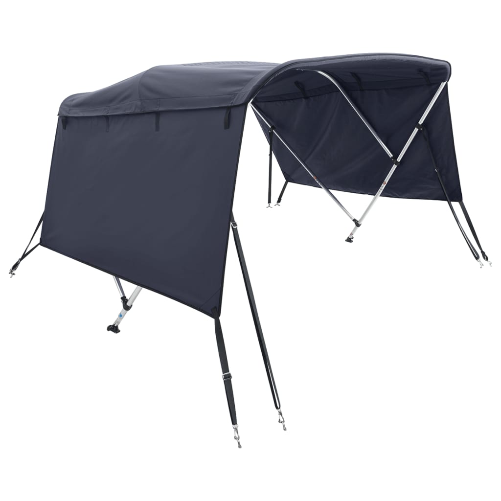 Tenda bimini s 3 luka i bočnim stijenkama 183x(137-152)x137 cm