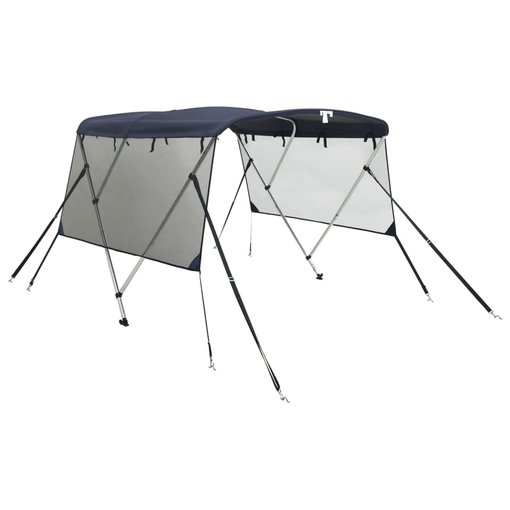 Tenda bimini s 3 luka i mrežastim zidovima 183x(137-152)x137 cm