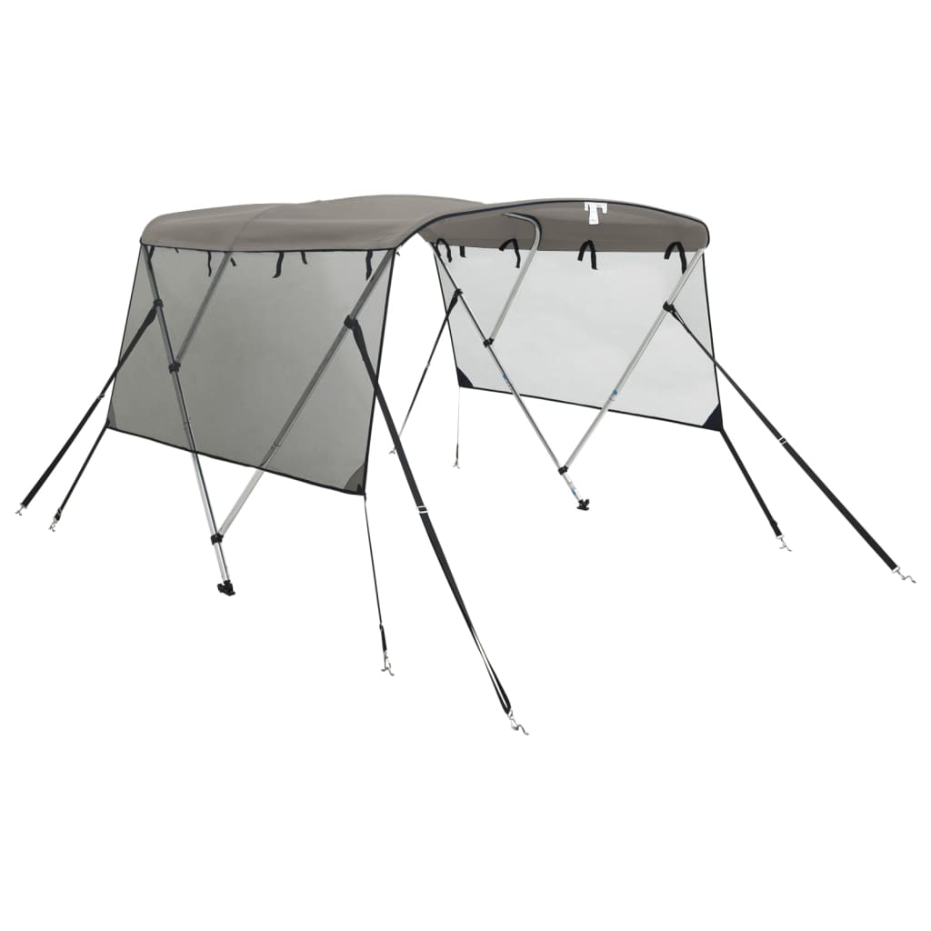 Tenda bimini s 3 luka i mrežastim zidovima 183x(137-152)x137 cm