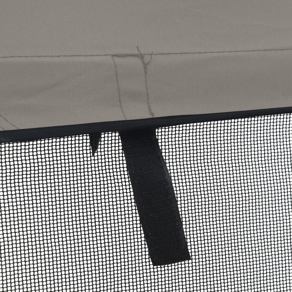 Tenda bimini s 3 luka i mrežastim zidovima 183x(137-152)x137 cm