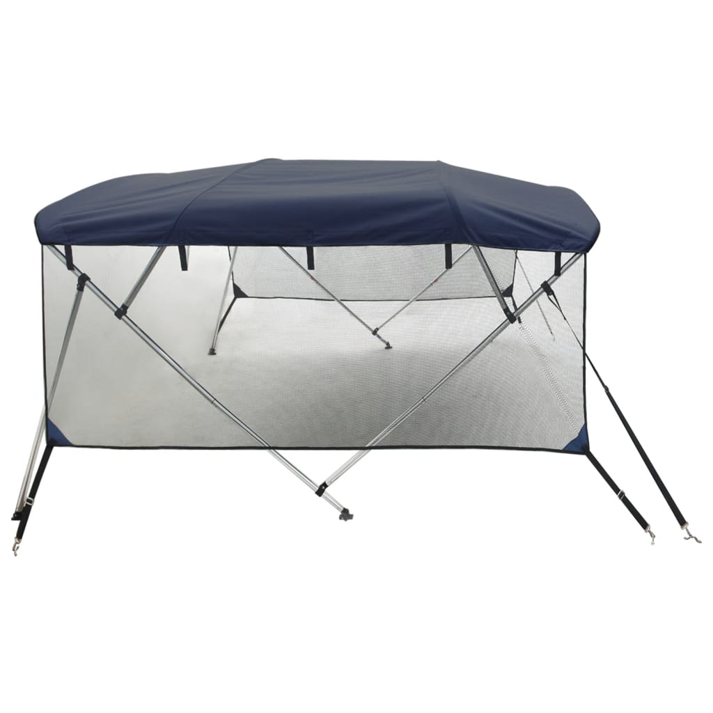 Tenda bimini s 4 luka i mrežastim zidovima 243x(185-198)x137 cm