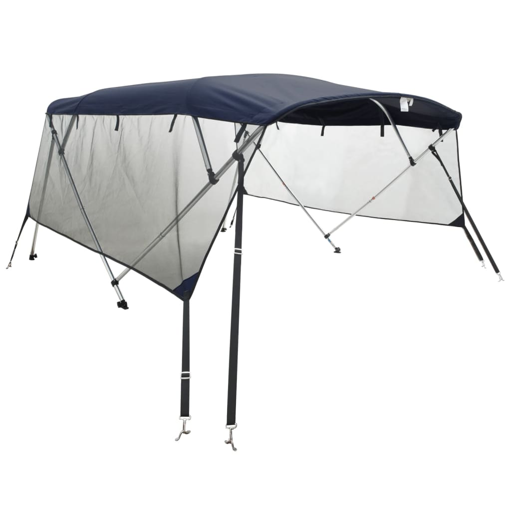 Tenda bimini s 4 luka i mrežastim zidovima 243x(200-213)x137 cm