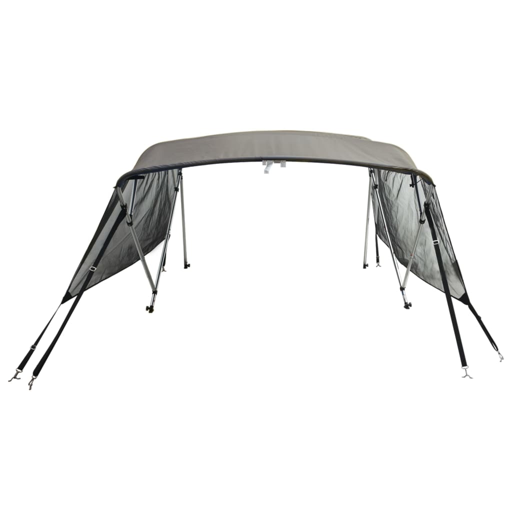 Tenda bimini s 4 luka i mrežastim zidovima 243x(230-244)x137 cm