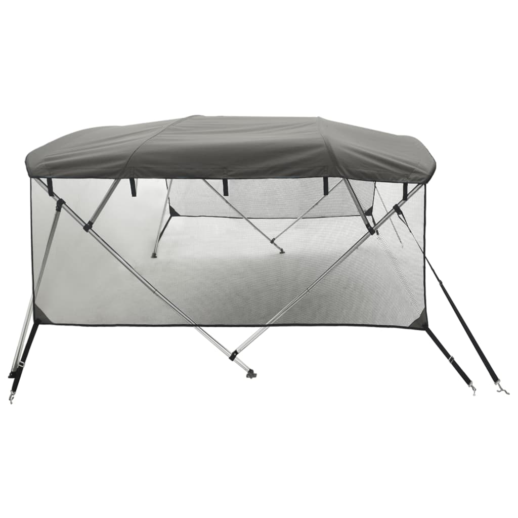 Tenda bimini s 4 luka i mrežastim zidovima 243x(230-244)x137 cm