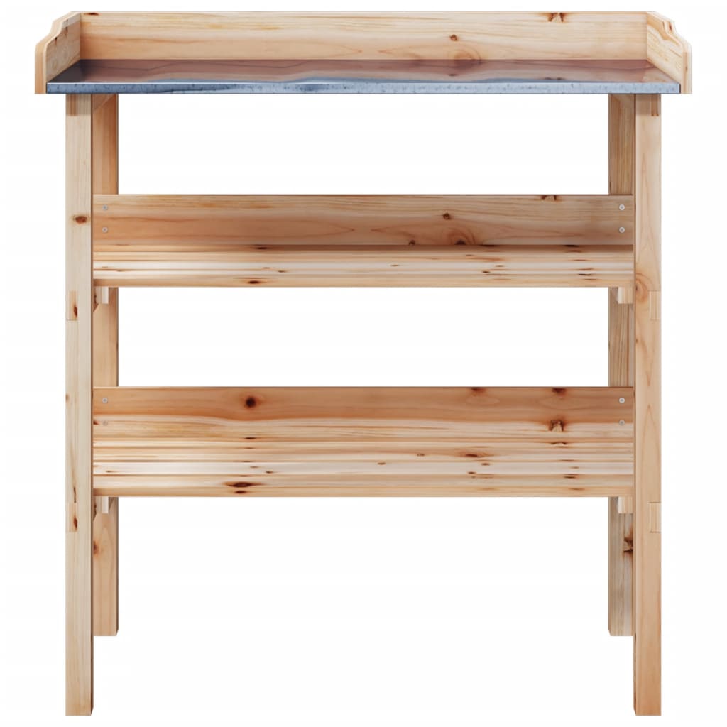 Stol za biljke s policama 78 x 38 x 82,5 cm od masivne jelovine