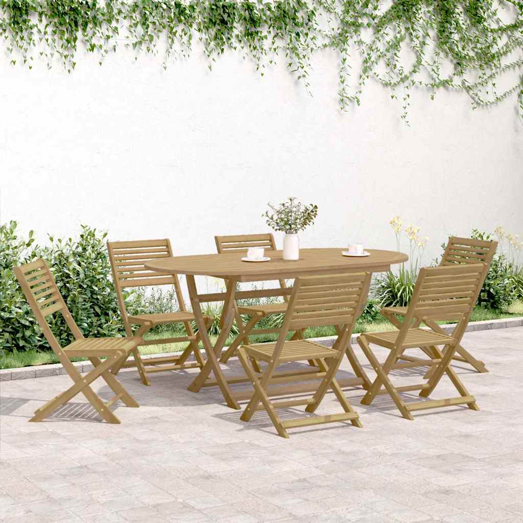 Sklopive vrtne stolice 6 kom 48,5x61,5x87 cm od drva bagrema