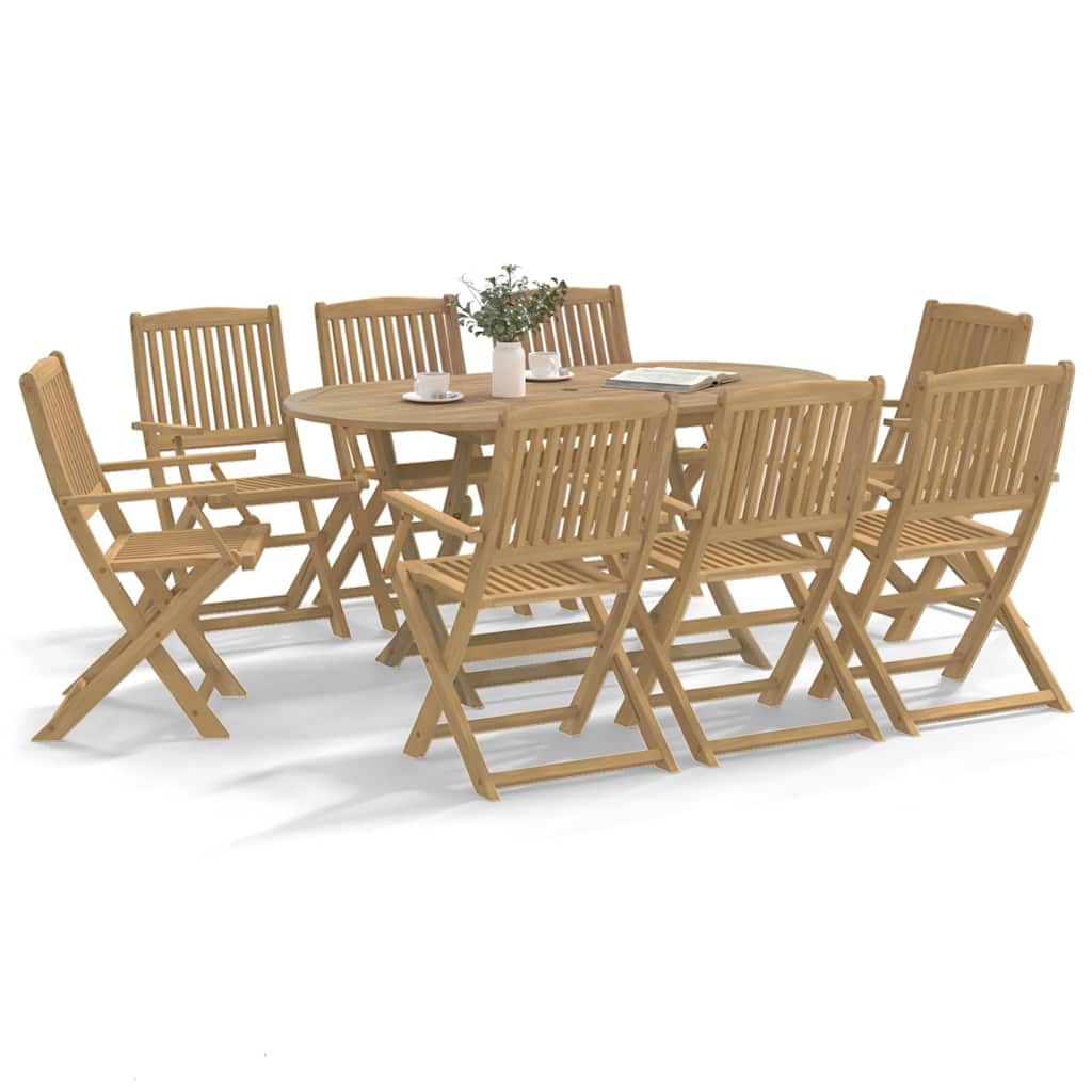 Sklopive vrtne stolice 8 kom 54x61x88 cm od drva bagrema