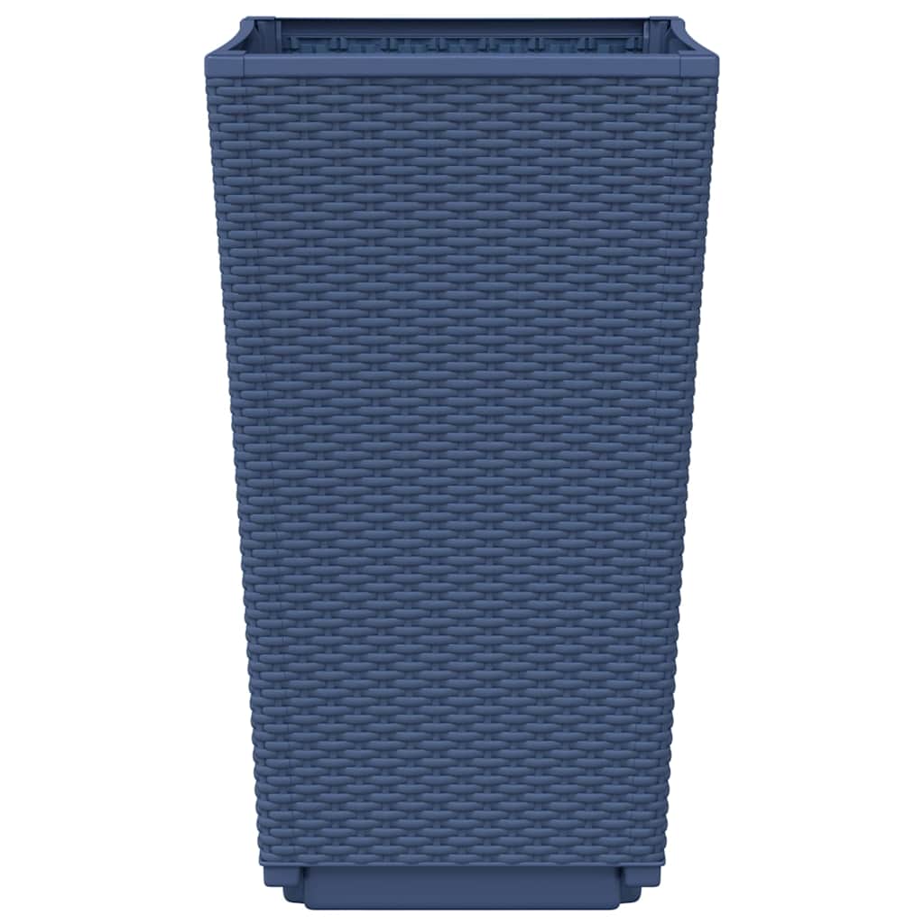 Vrtne sadilice 2 kom plava siva 32,5 x 32,5 x 57 cm PP