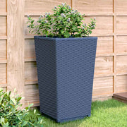 Vrtne sadilice 2 kom plava siva 32,5 x 32,5 x 57 cm PP