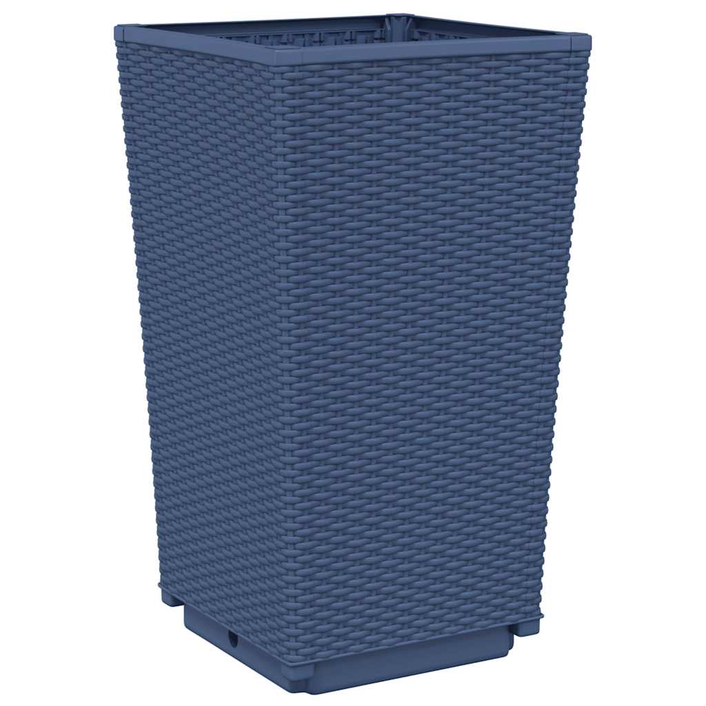 Vrtne sadilice 4 kom plava siva 32,5 x 32,5 x 57 cm PP
