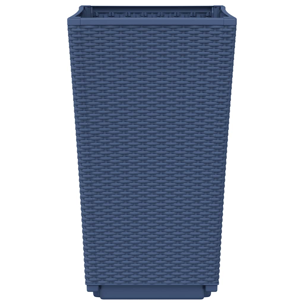 Vrtne sadilice 4 kom plava siva 32,5 x 32,5 x 57 cm PP