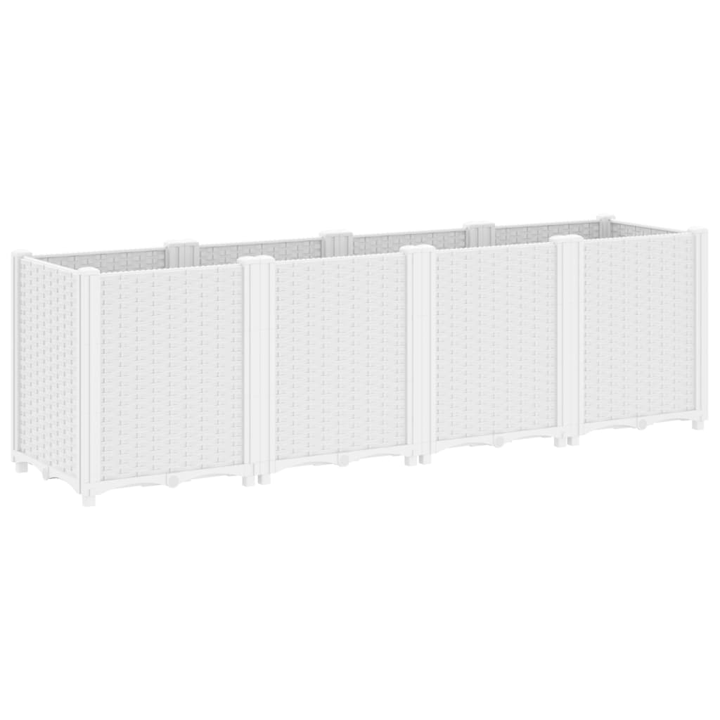 Vrtna sadilica bijela 160 x 40 x 53 cm od PP-a