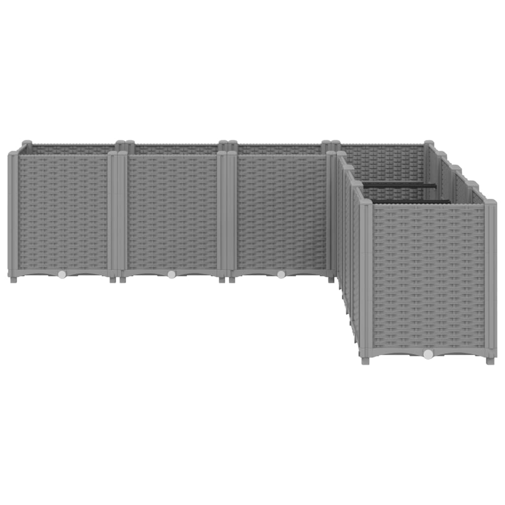 Vrtna sadilica svijetlosiva 160 x 160 x 53 cm PP