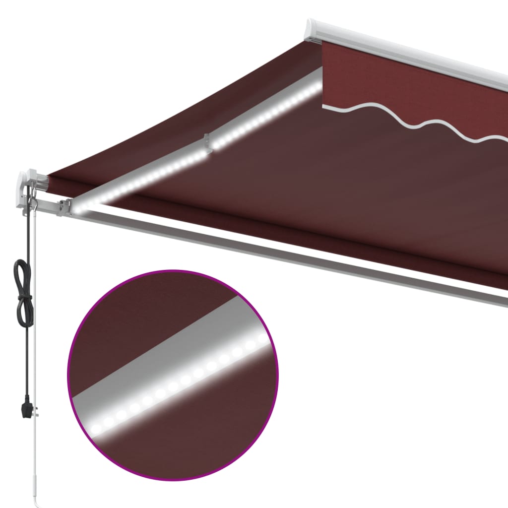 Tenda na automatsko uvlačenje s LED bordo 350x250 cm