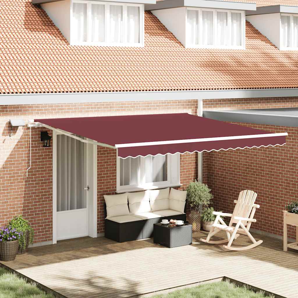 Tenda na ručno uvlačenje s LED bordo 400 x 300 cm