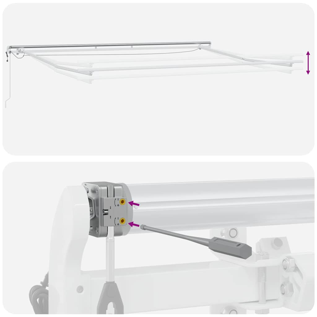Tenda na automatsko uvlačenje s LED bordo 500x300 cm