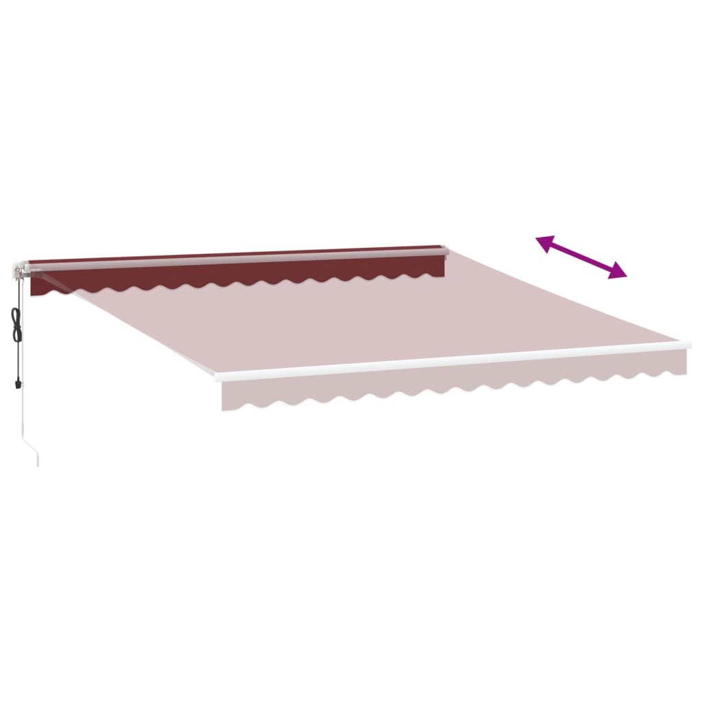 Tenda na automatsko uvlačenje bordo 400 x 350 cm