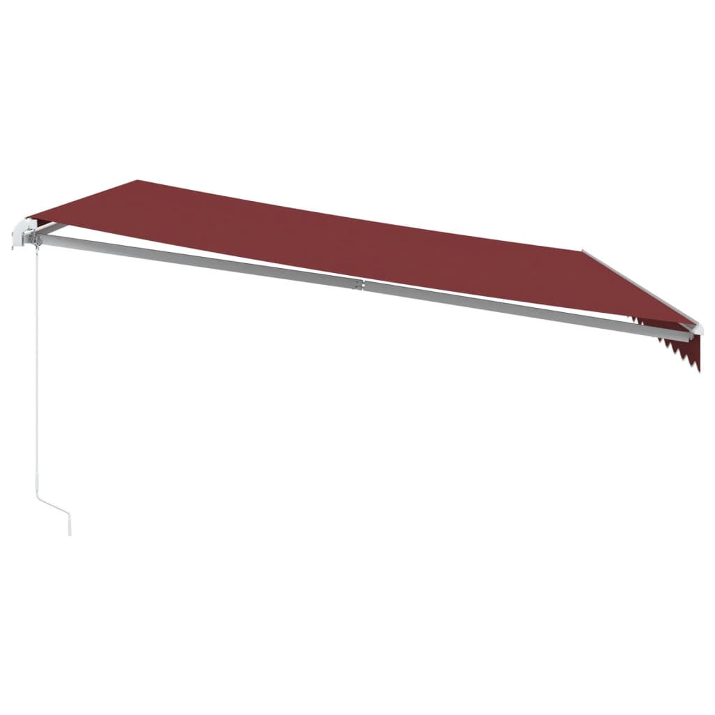 Tenda na ručno uvlačenje bordo 450 x 350 cm