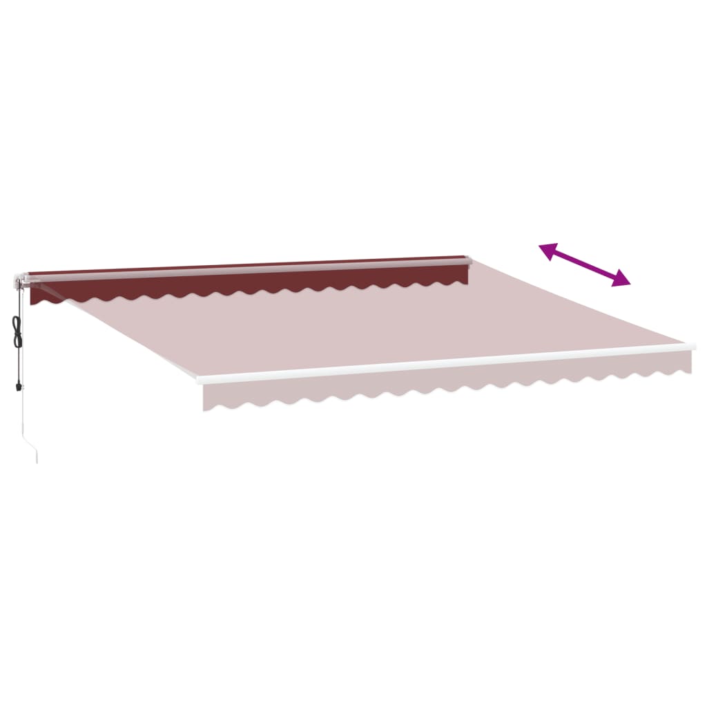 Tenda na automatsko uvlačenje bordo 450 x 350 cm