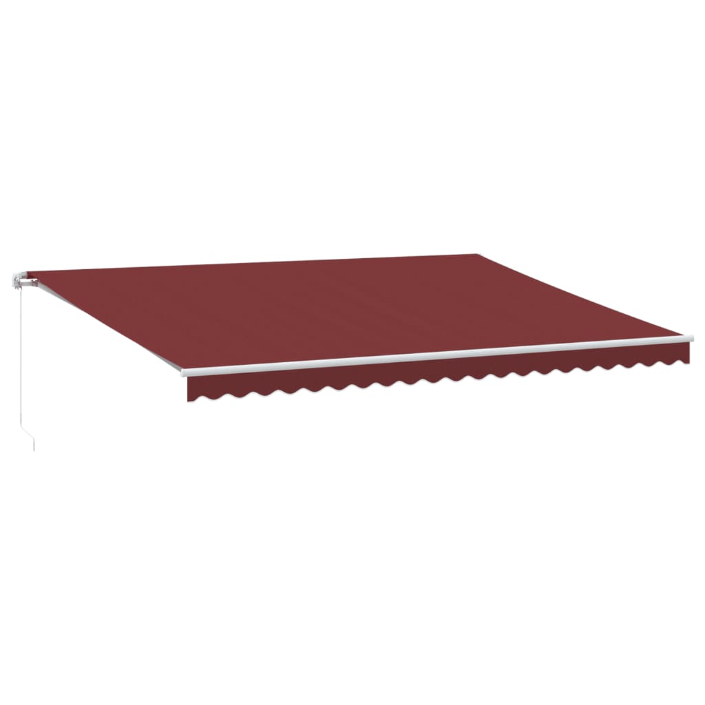 Tenda na ručno uvlačenje bordo 500 x 350 cm