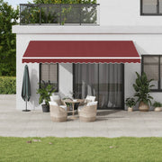 Tenda na ručno uvlačenje bordo 500 x 350 cm