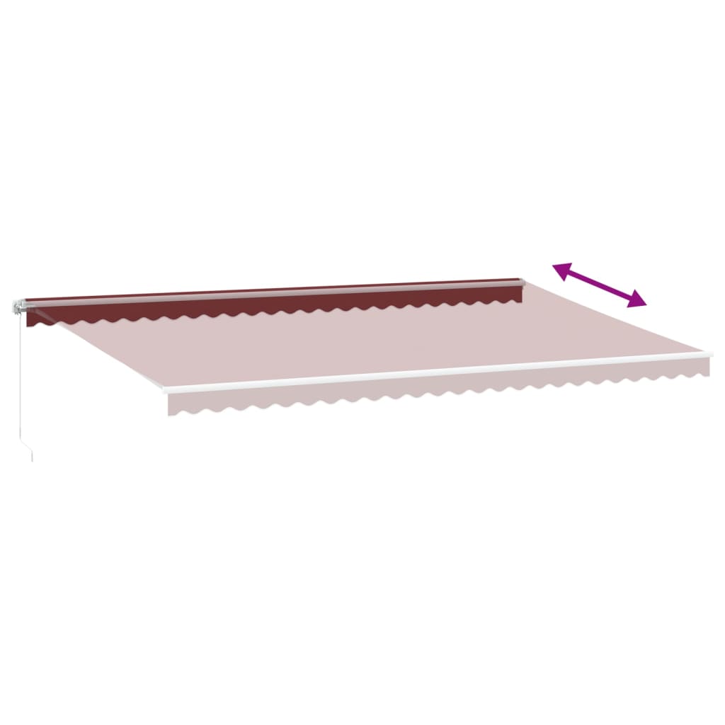 Tenda na ručno uvlačenje s LED bordo 600 x 350 cm