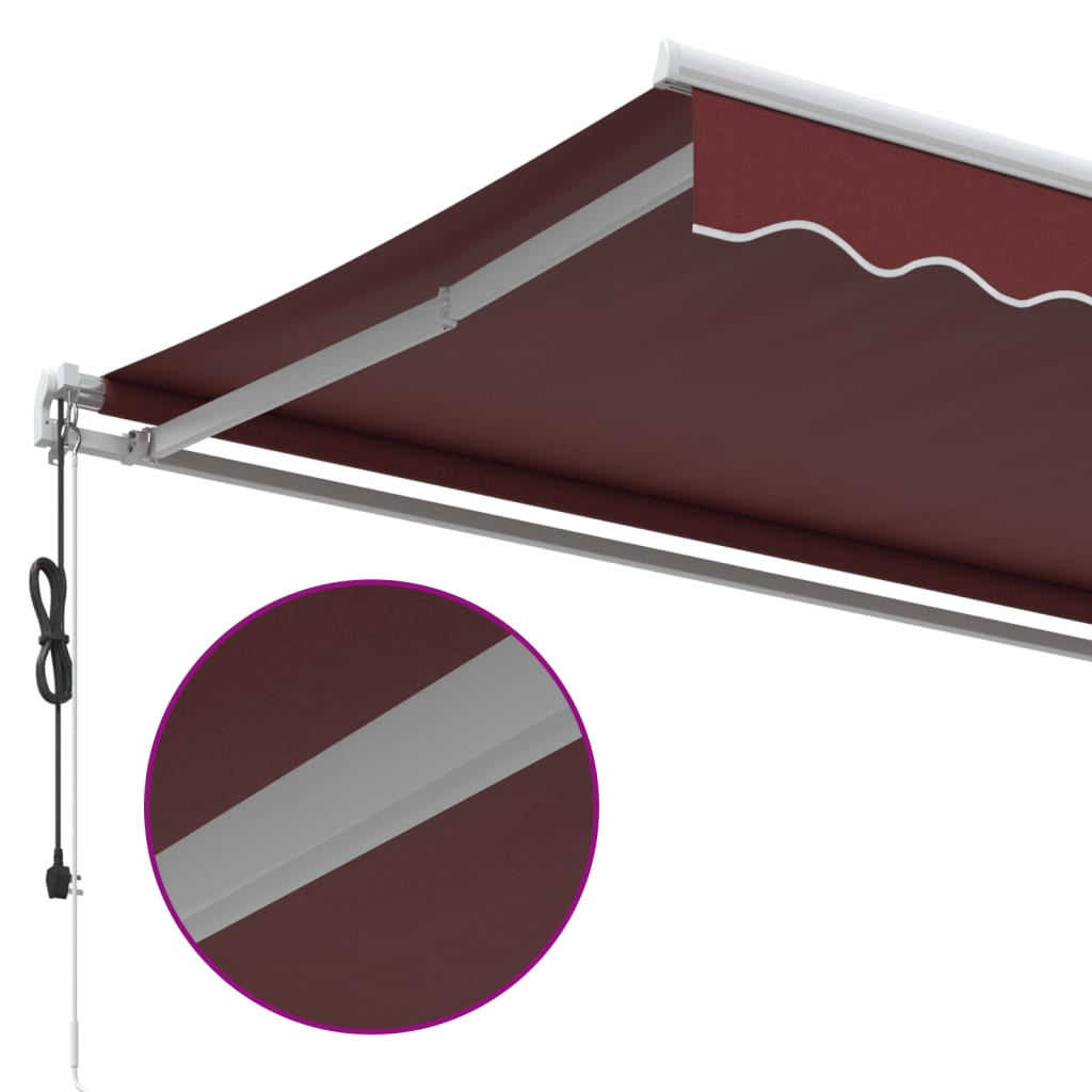 Tenda na automatsko uvlačenje bordo 600 x 350 cm