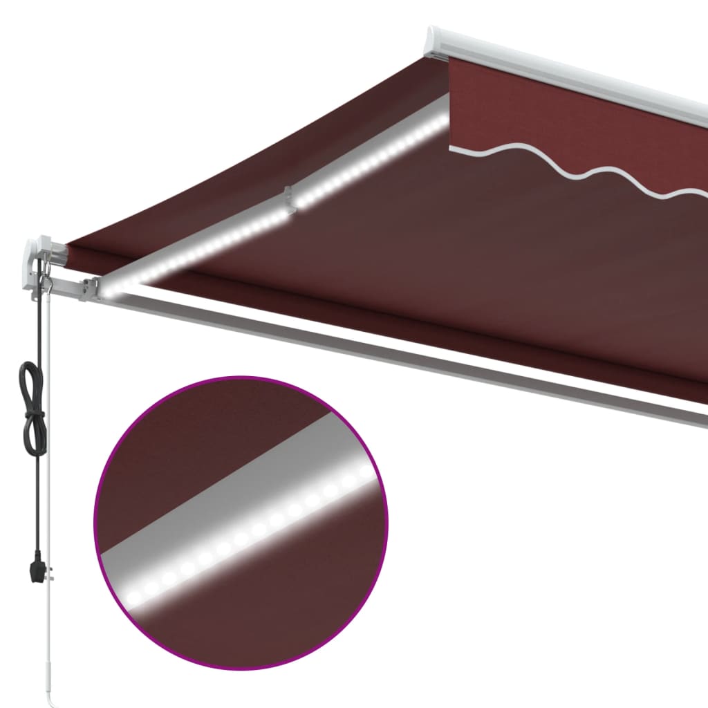 Tenda na automatsko uvlačenje s LED bordo 600x350 cm