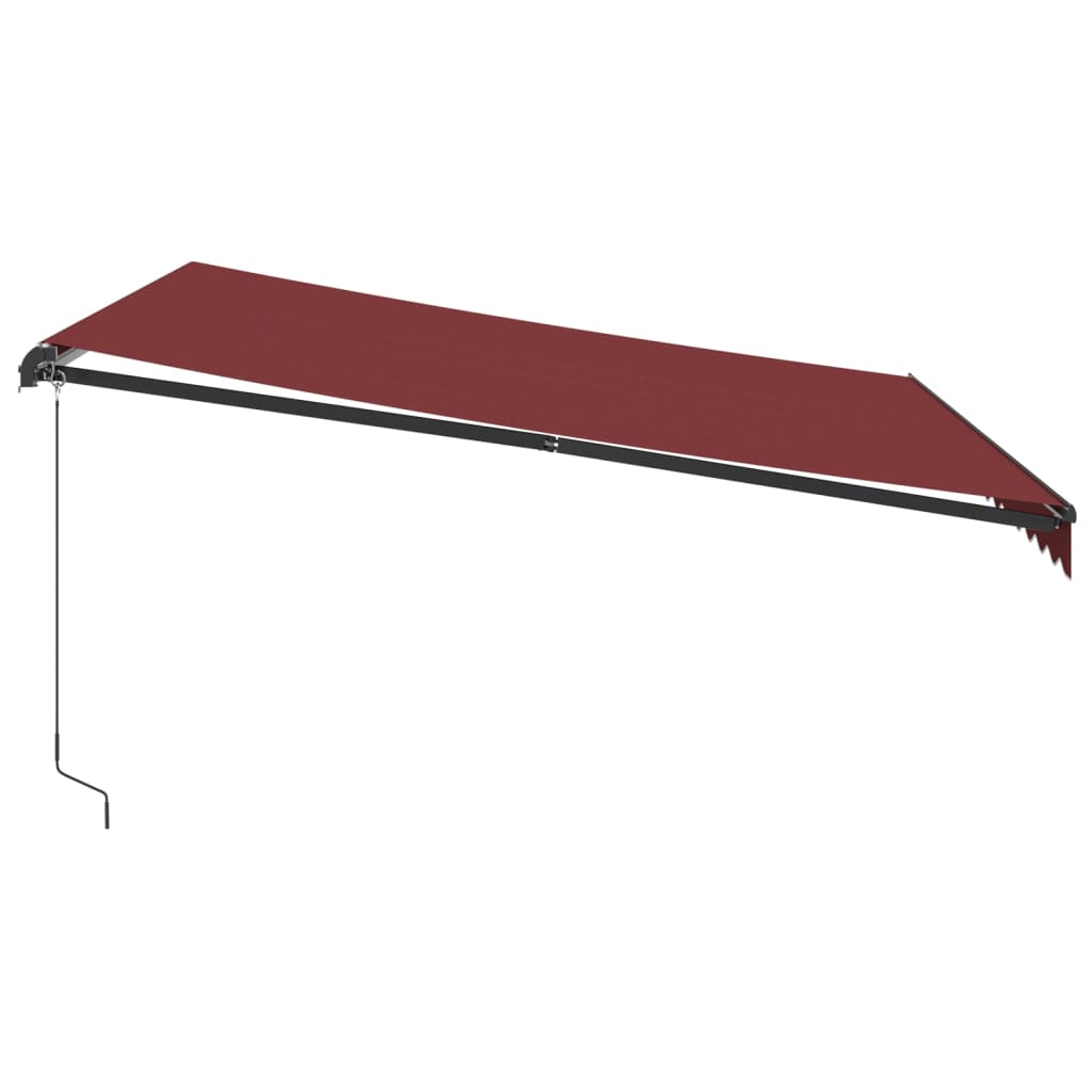 Tenda na ručno uvlačenje bordo 400 x 350 cm