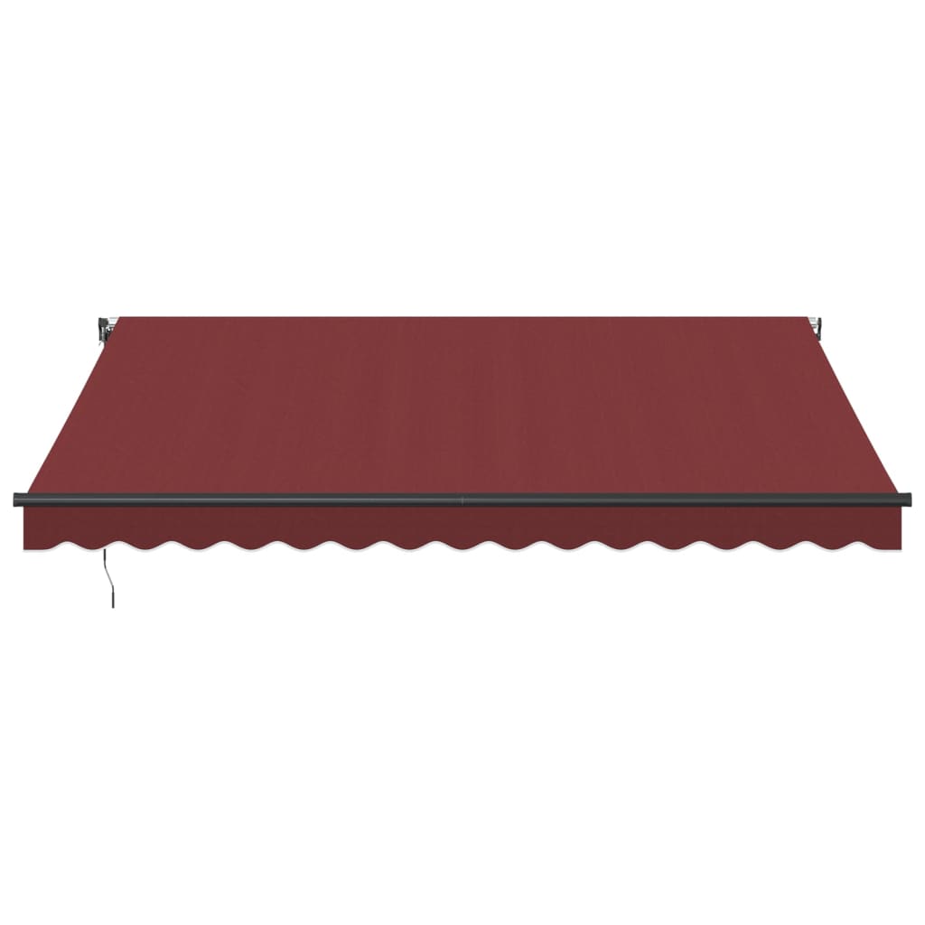 Tenda na automatsko uvlačenje s LED svjetlima bordo 400x350 cm