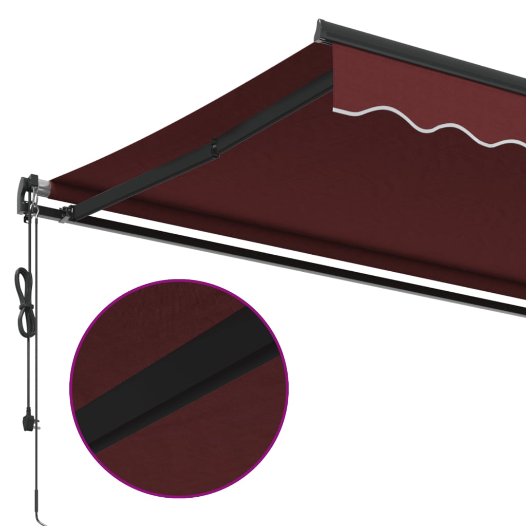 Tenda na automatsko uvlačenje bordo 450 x 350 cm