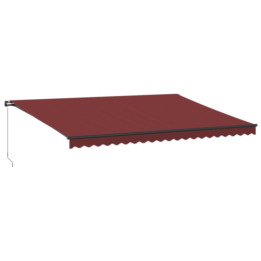 Tenda na ručno uvlačenje bordo 500 x 350 cm