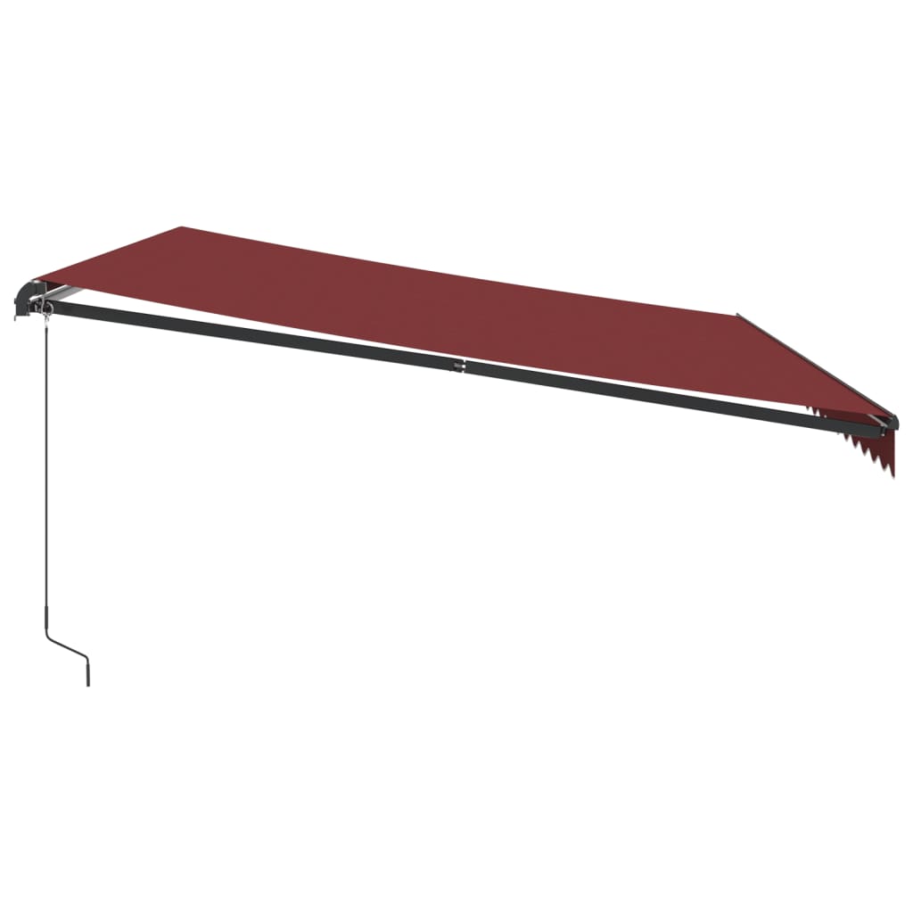 Tenda na ručno uvlačenje bordo 500 x 350 cm
