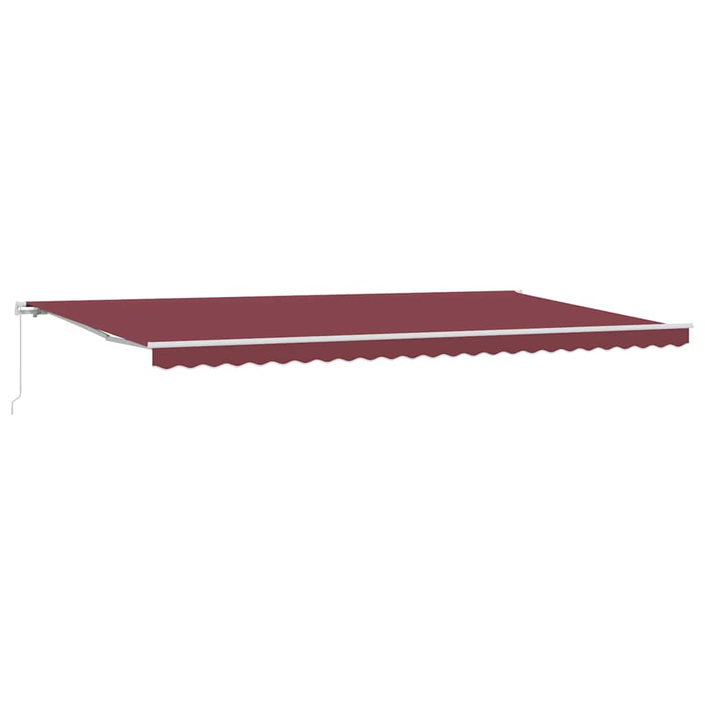 Tenda na ručno uvlačenje bordo 600 x 300 cm