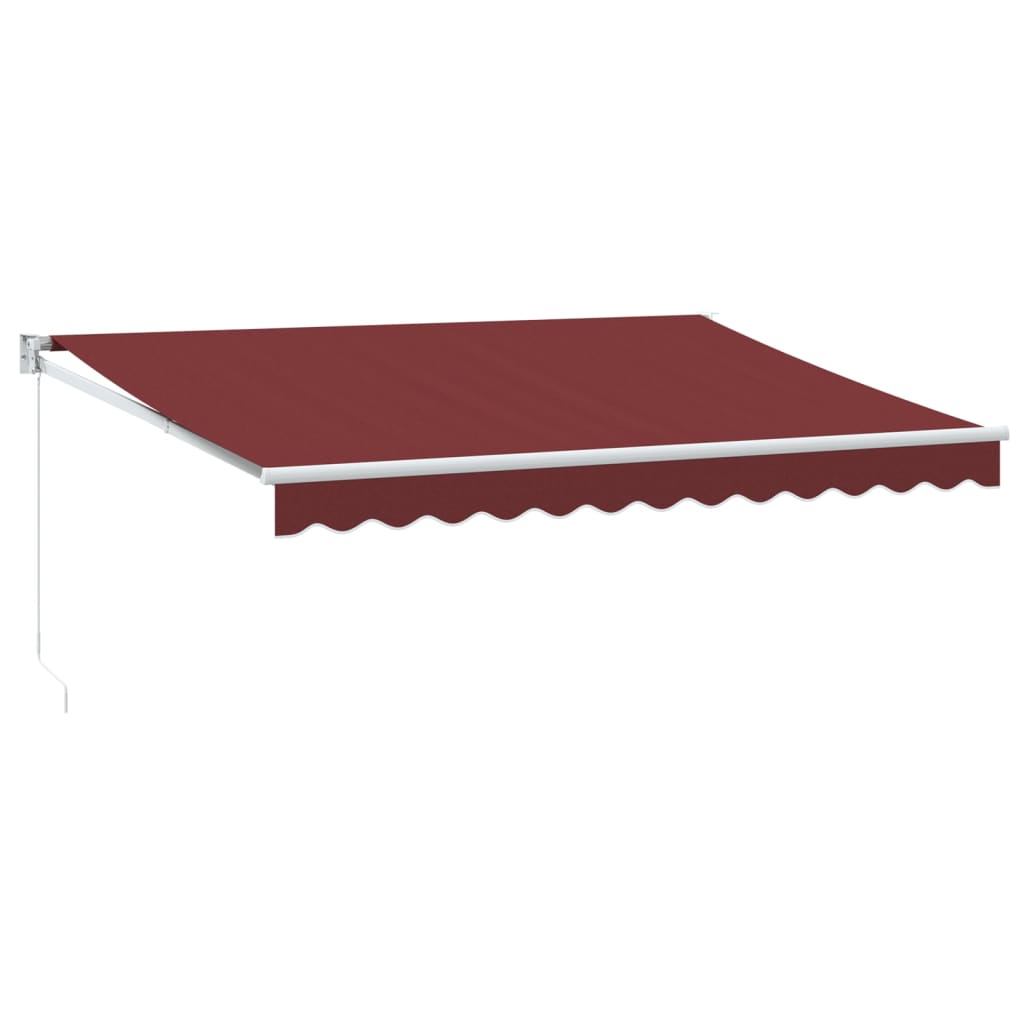 Tenda na ručno uvlačenje bordo 350 x 250 cm