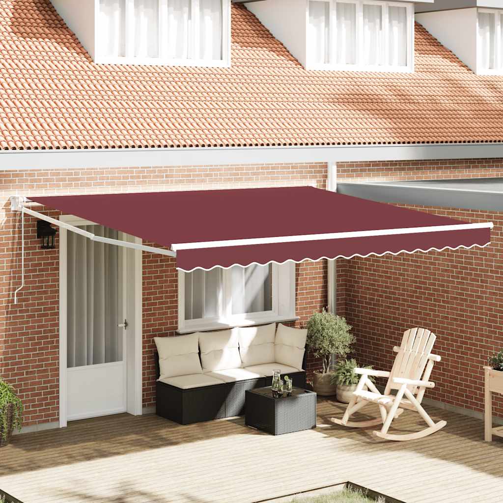 Tenda na automatsko uvlačenje bordo 400 x 300 cm